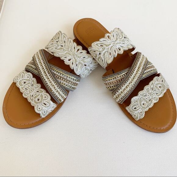 Anthropologie Jasper & Jeera Floretta Sandals 9/9.5 - Picture 5 of 9